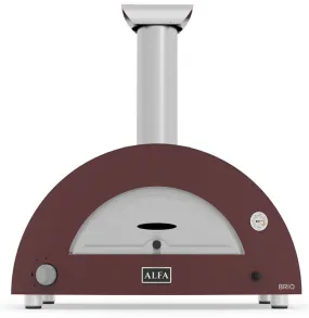 Alfa Brio Antique Red Countertop Outdoor Pizza Oven