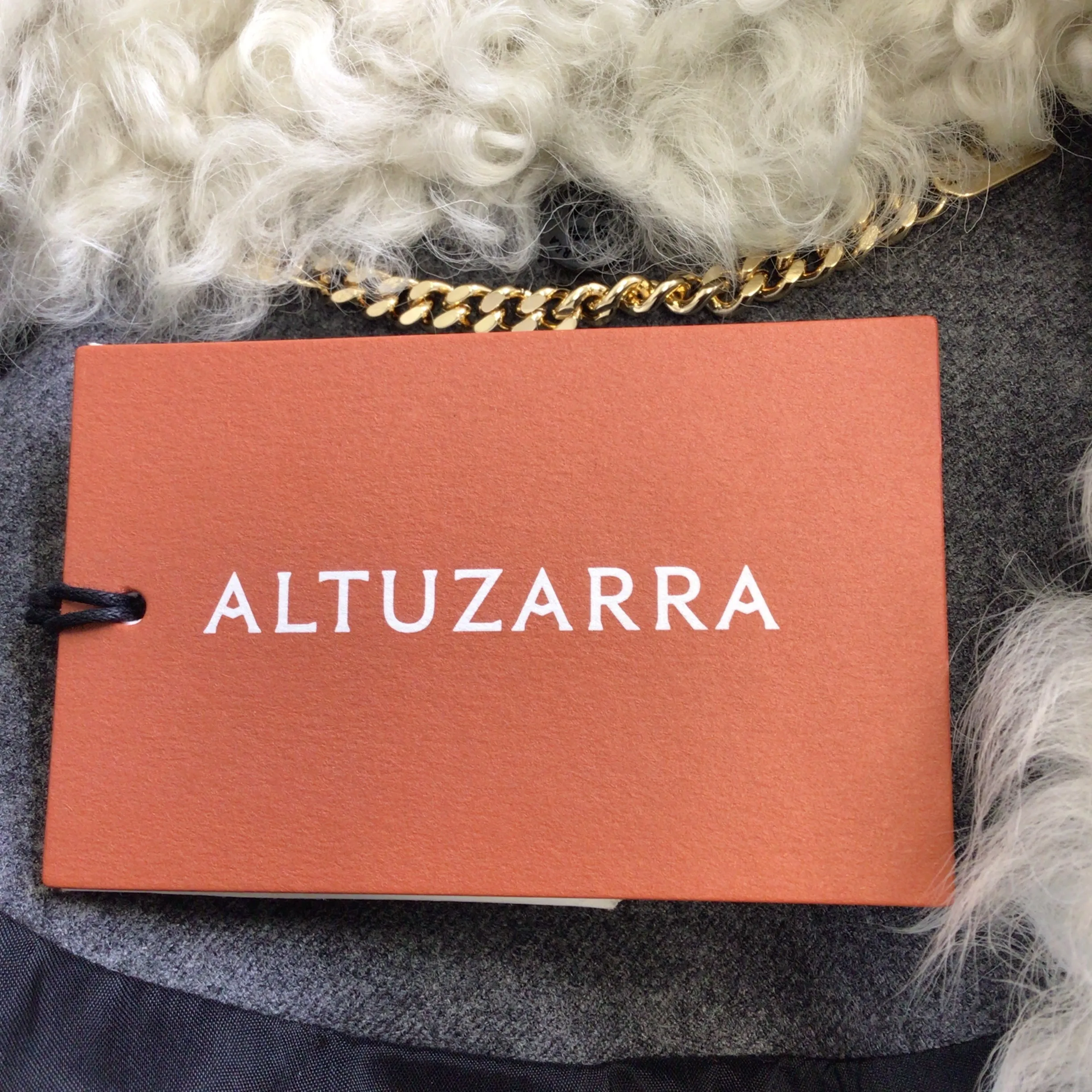 Altuzarra Grey Octopian Shearling Wool Jacket