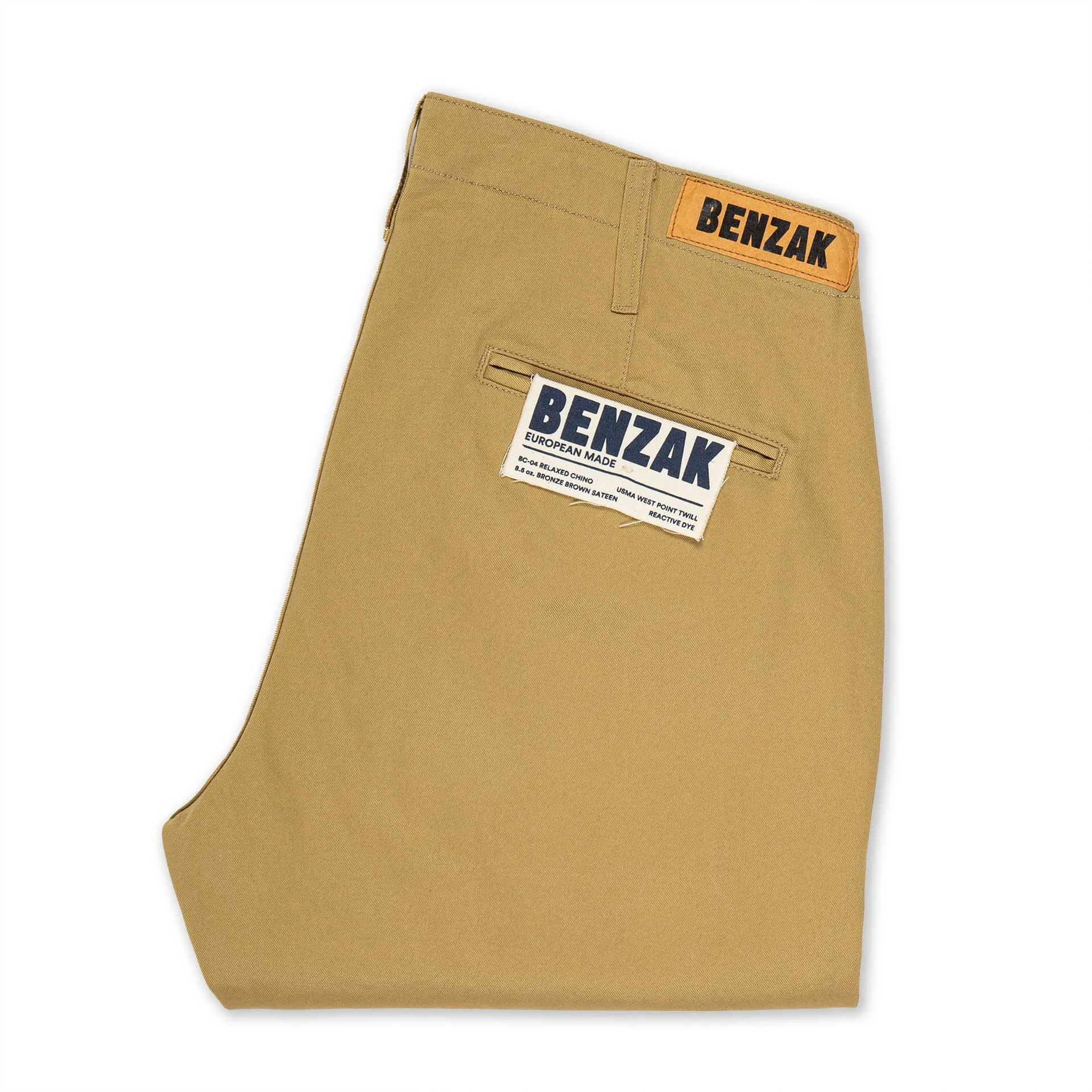 BC-04 RELAXED CHINO 8.5 oz. bronze brown sateen twill