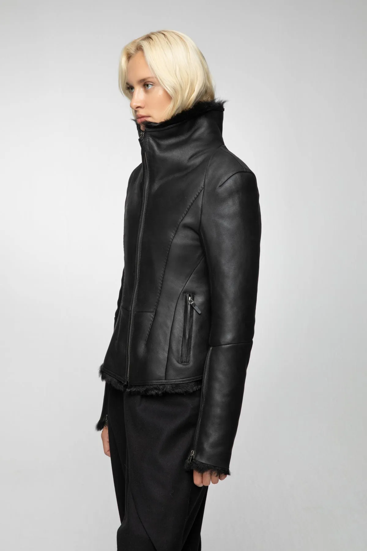 Black Shearling Jacket