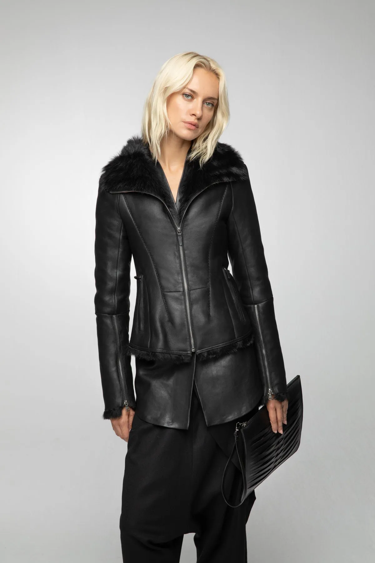 Black Shearling Jacket