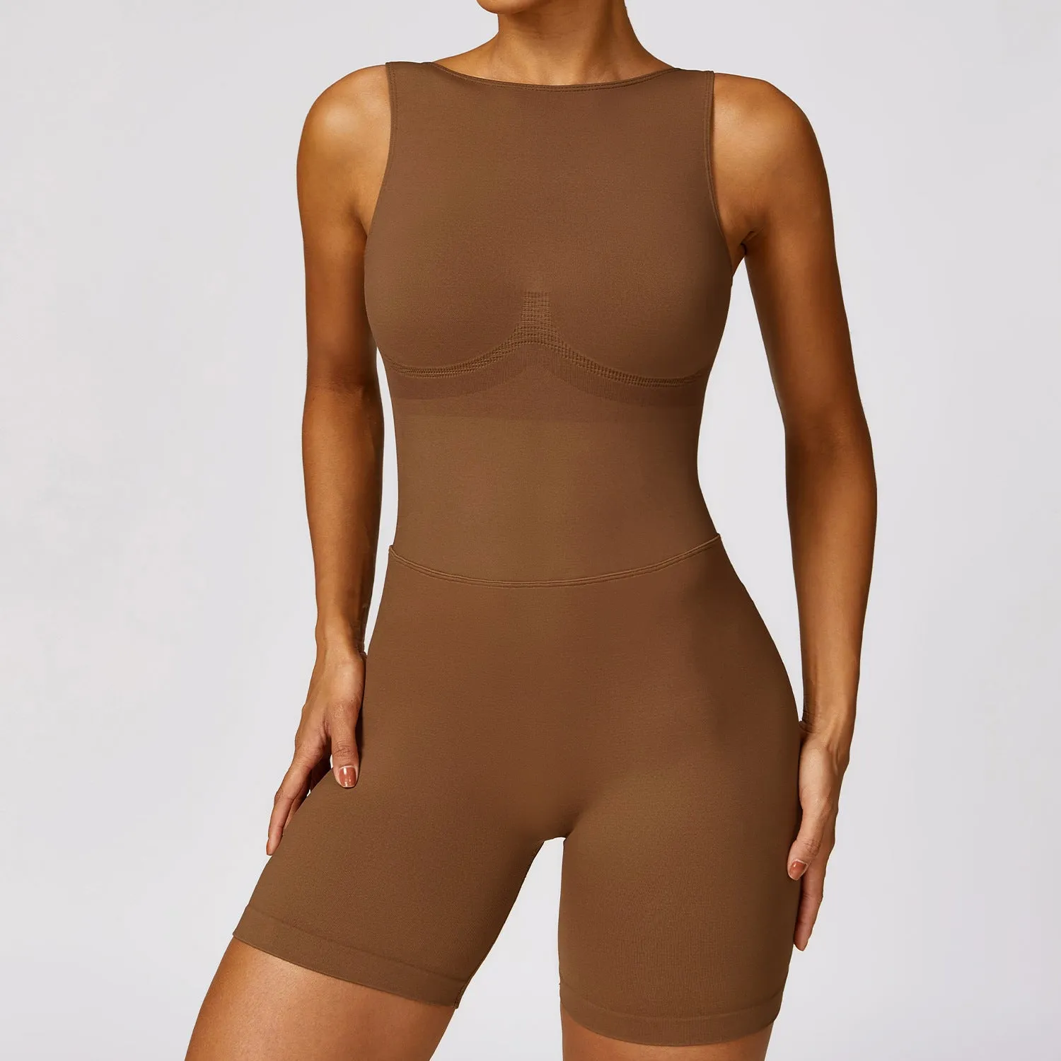 Compression Multicolor Backless Bodysuit