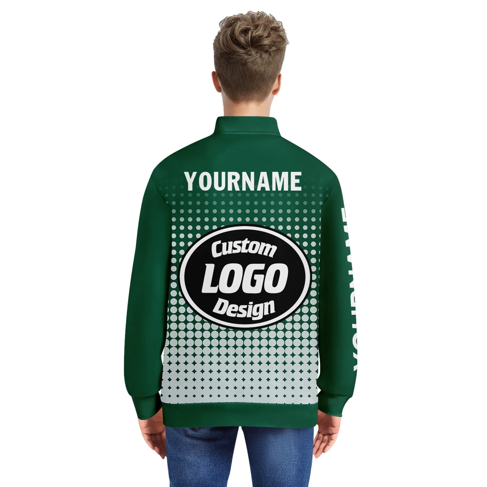 Custom Jacket Bomber Full-Snap Varsity Letterman Personalized Jacket PR092-D020346-4