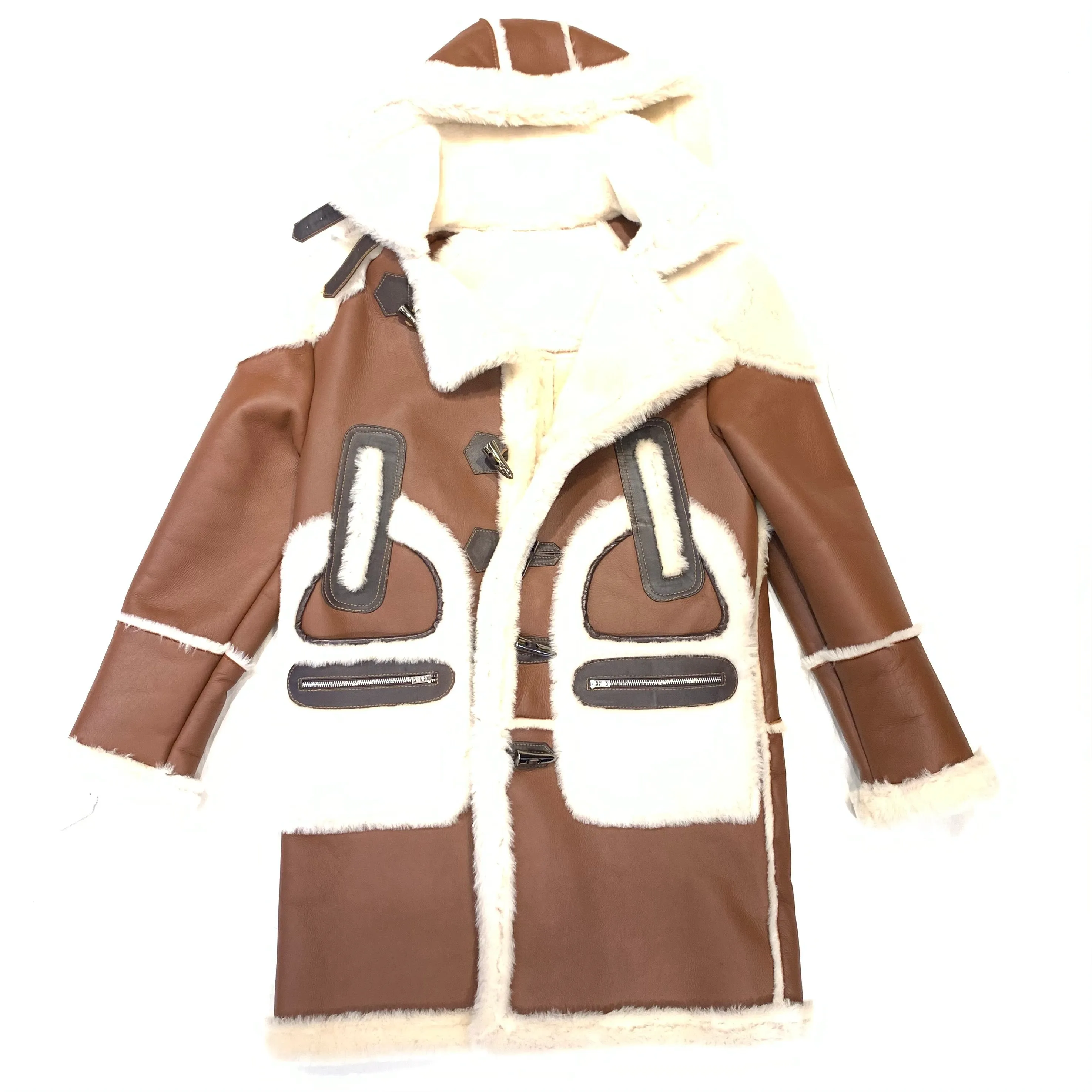 Daniels Leather Chocolate 3/4 Shearling Jacket