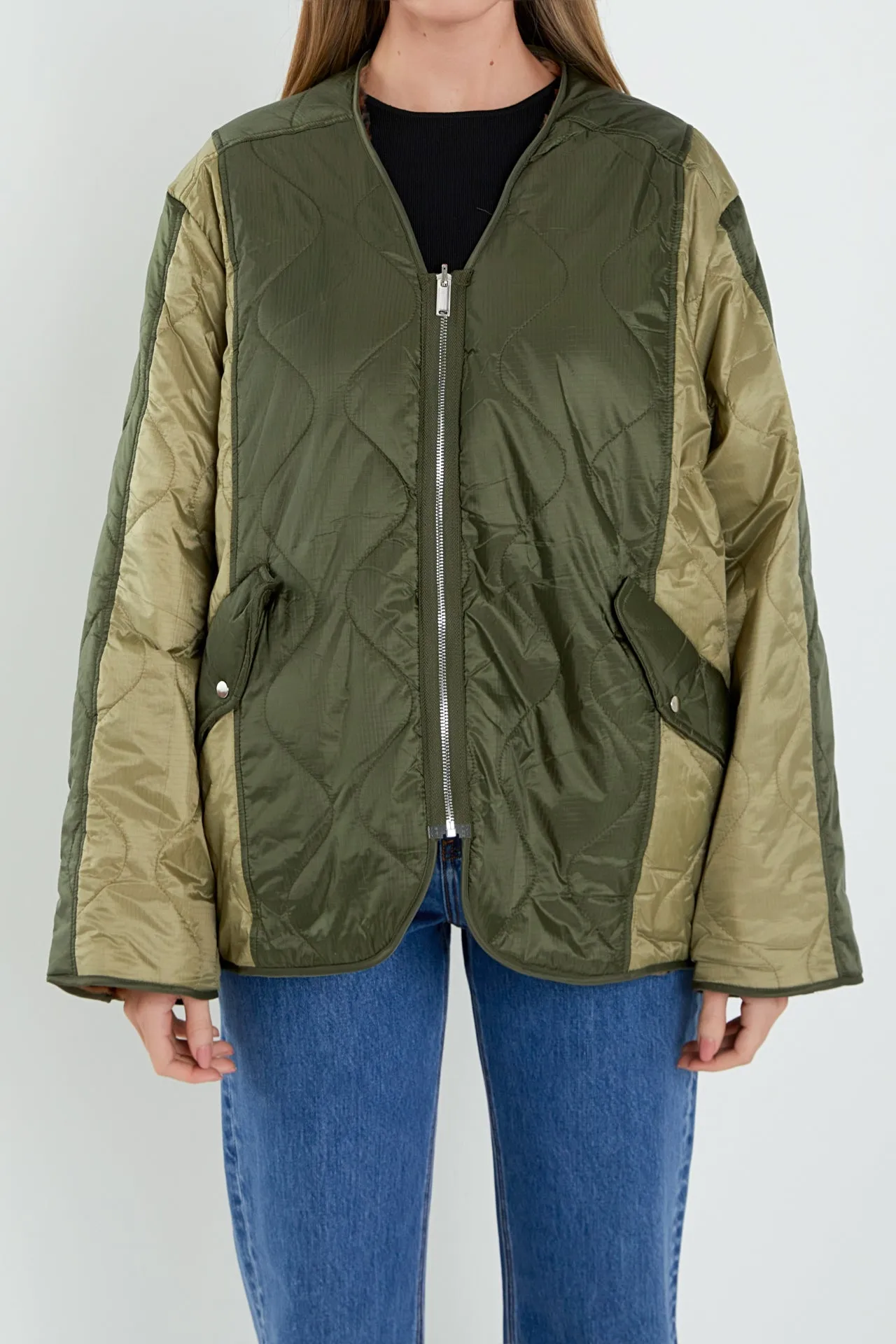 English Factory - Oversize Quilted Jacket