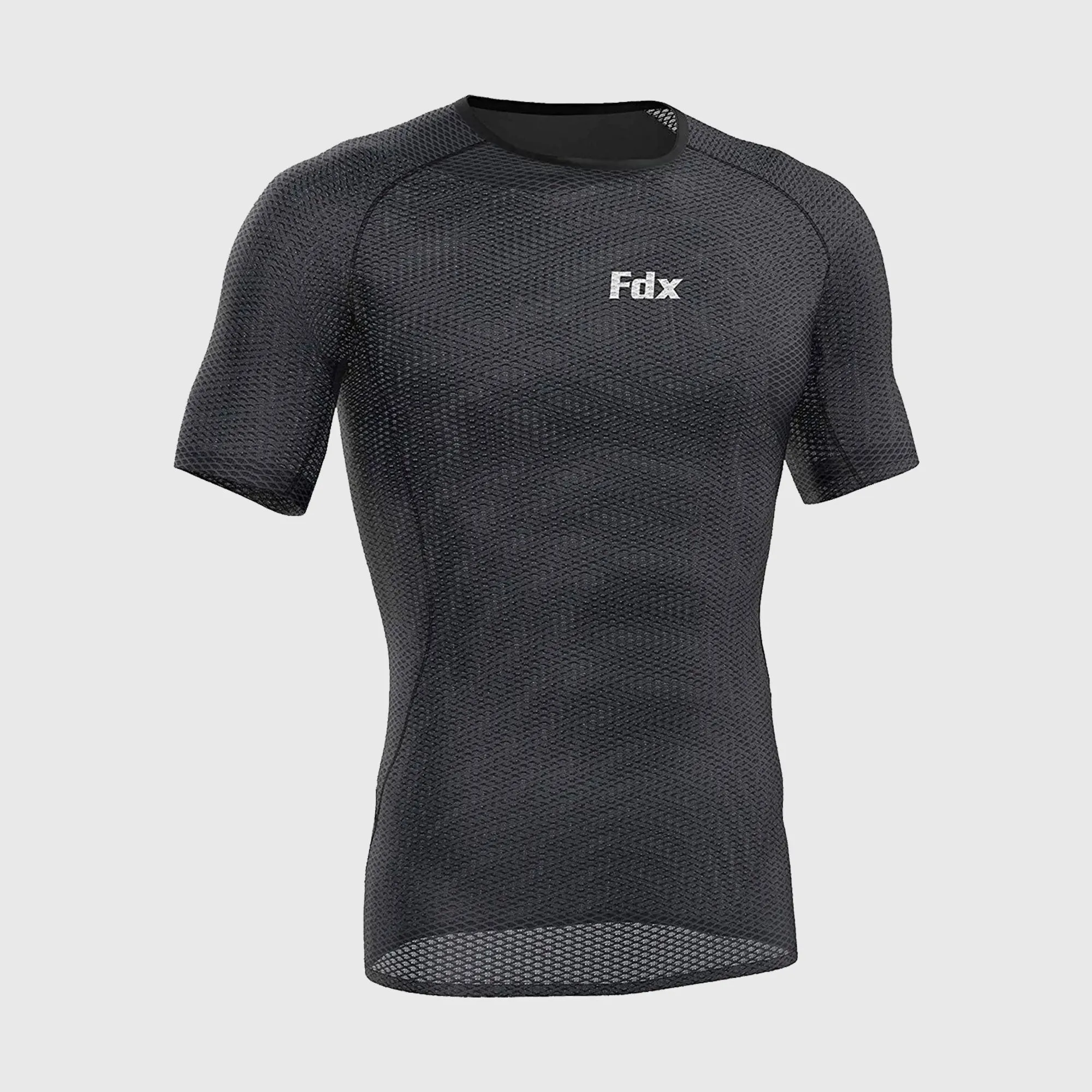 Fdx Aeroform Black Men's & Boy's Short Sleeve Mesh Summer Cycling Top