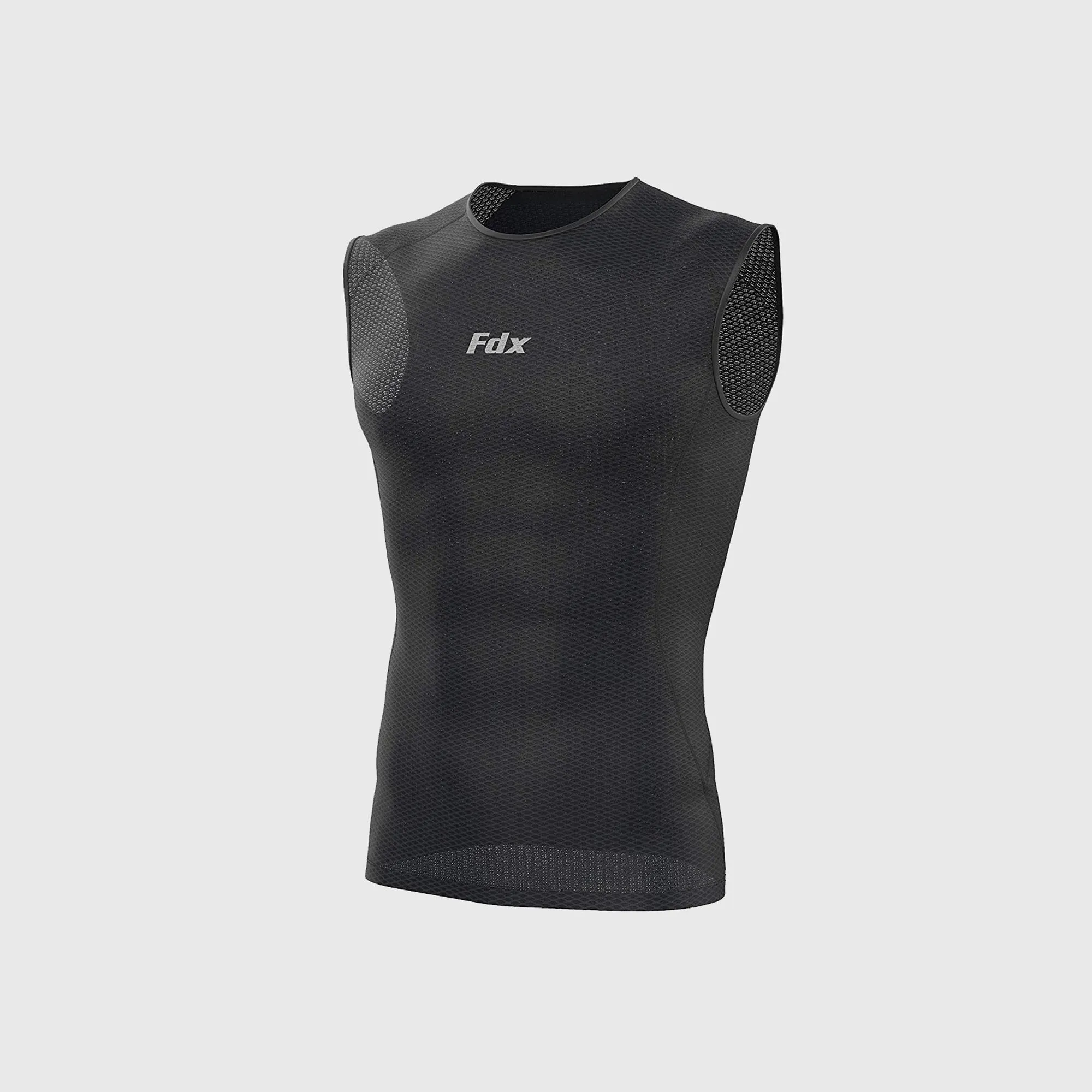 Fdx Aeroform Black Men's & Boy's Sleeveless Mesh Summer Cycling Top