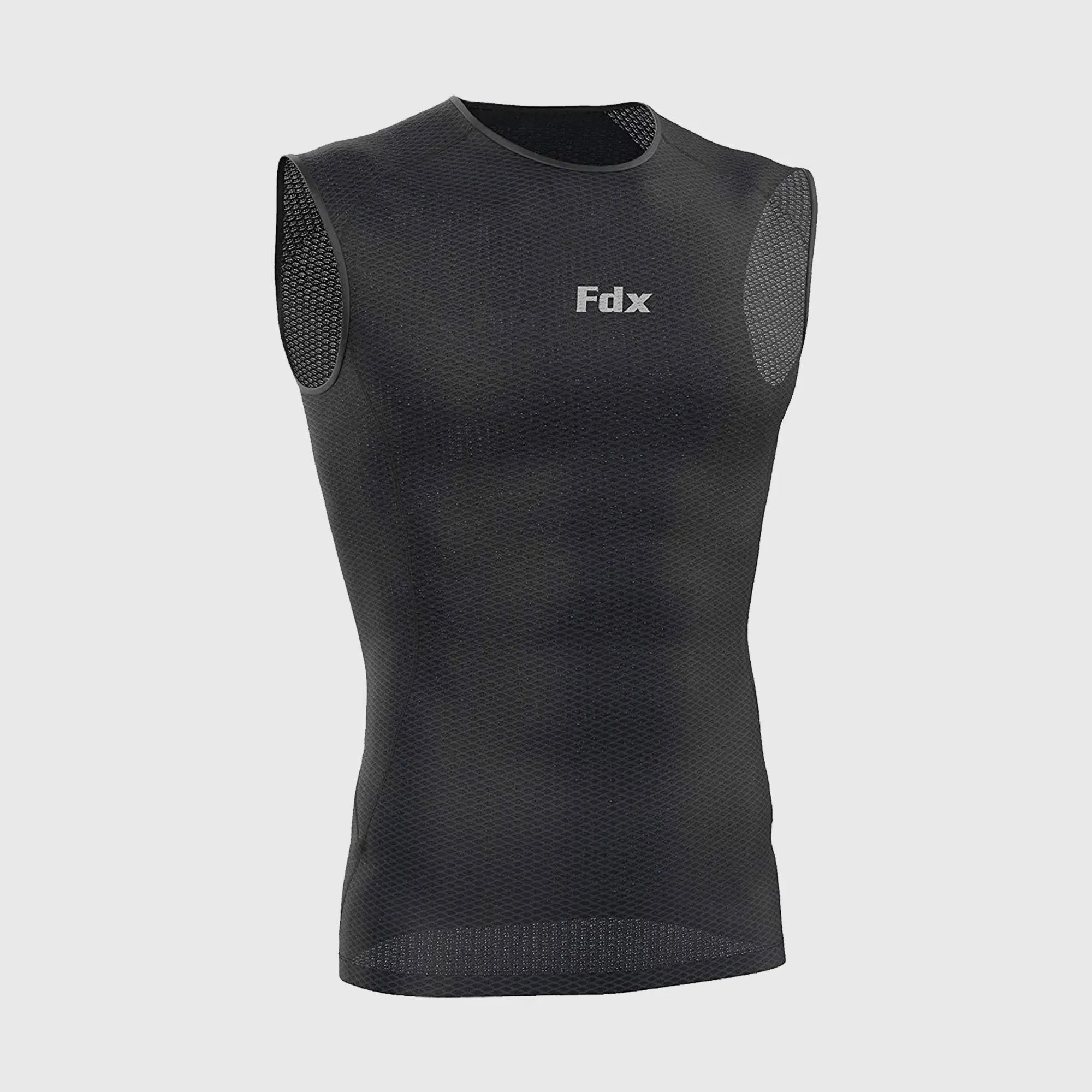 Fdx Aeroform Black Men's & Boy's Sleeveless Mesh Summer Cycling Top