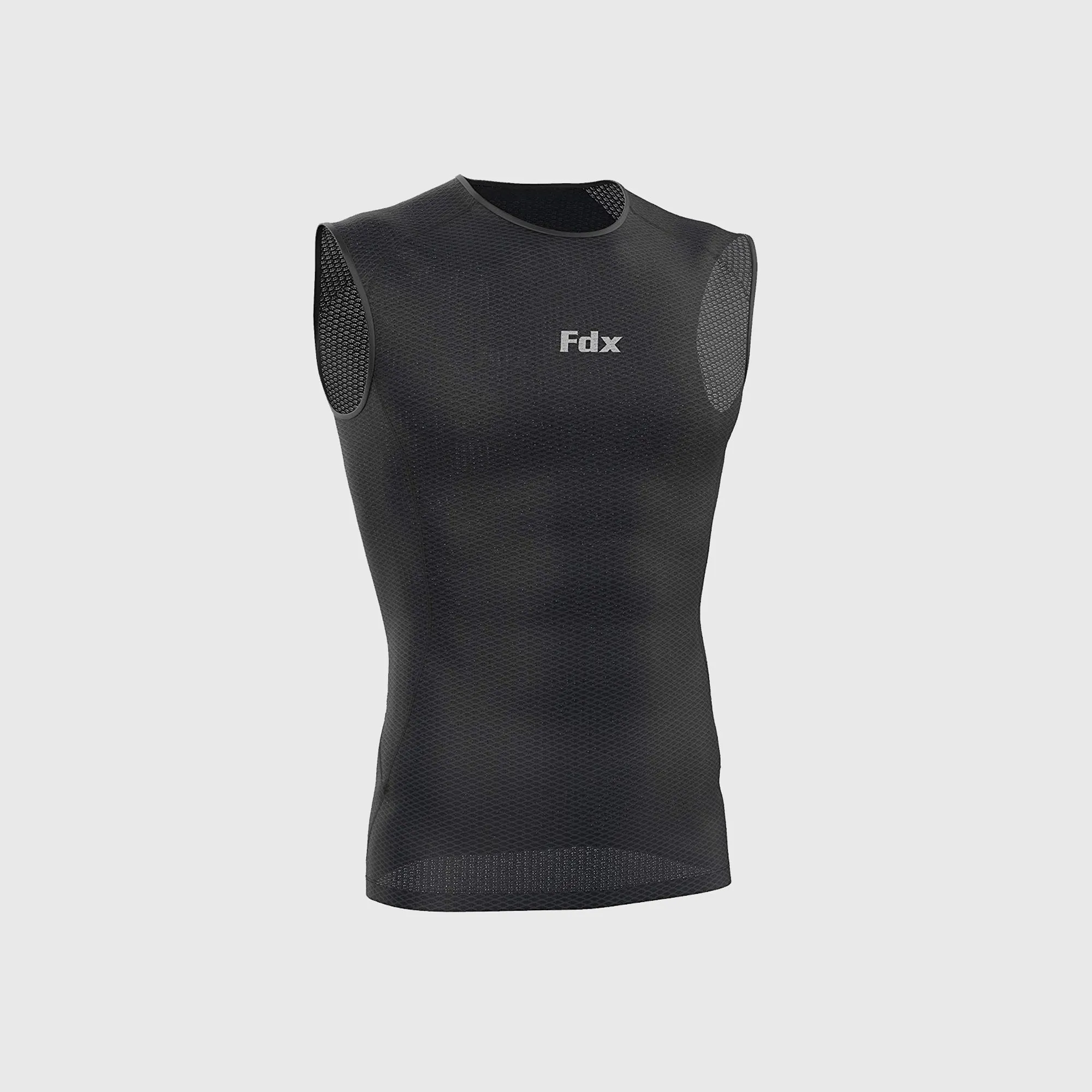 Fdx Aeroform Black Men's & Boy's Sleeveless Mesh Summer Cycling Top