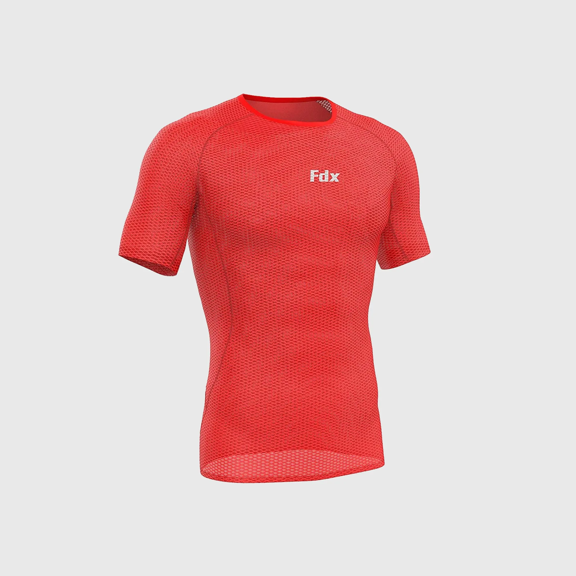 Fdx Aeroform Red Men's & Boy's Short Sleeve Mesh Summer Cycling Top