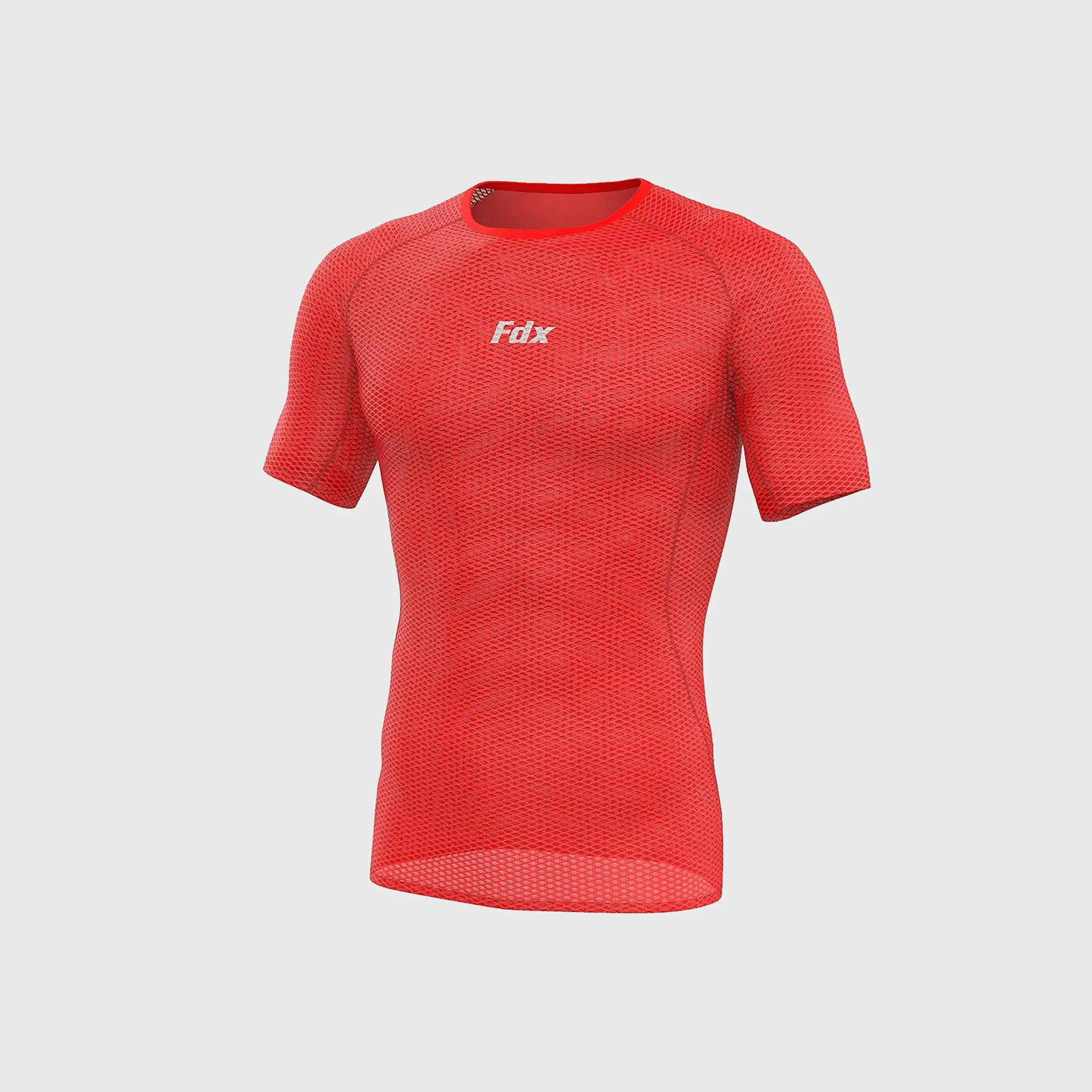 Fdx Aeroform Red Men's & Boy's Short Sleeve Mesh Summer Cycling Top