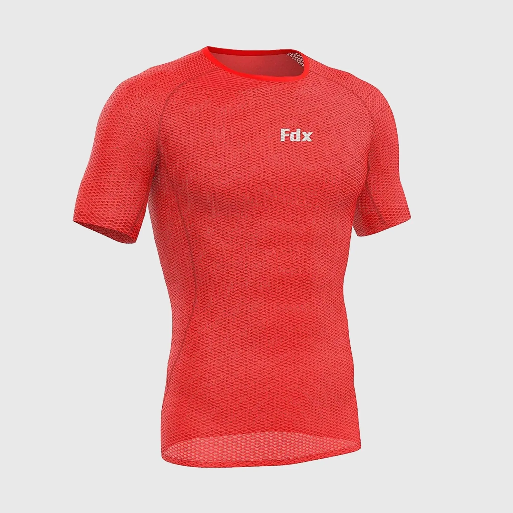 Fdx Aeroform Red Men's & Boy's Short Sleeve Mesh Summer Cycling Top