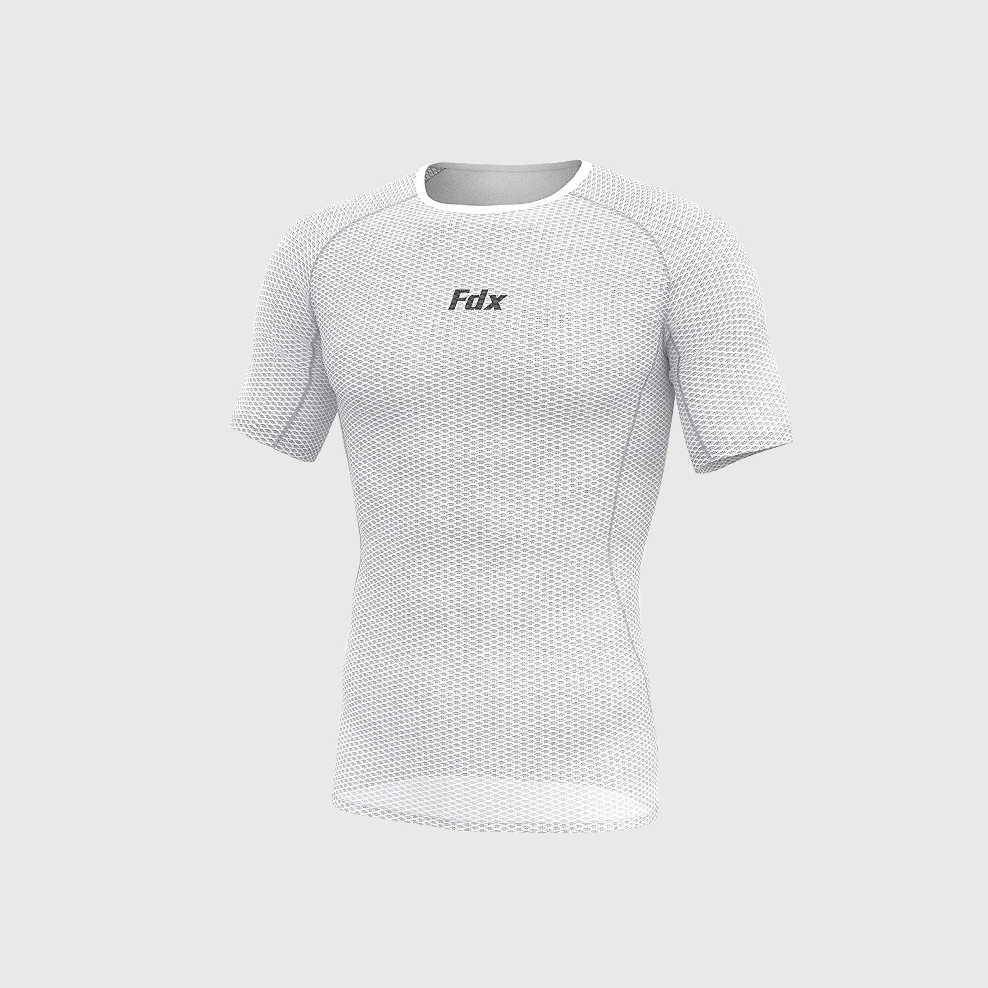 Fdx Aeroform White Men's & Boy's Short Sleeve Mesh Summer Cycling Top