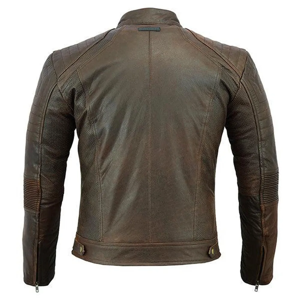 Johnny Reb 'Botany' Vintage Leather Jacket-Brown JRJ10014