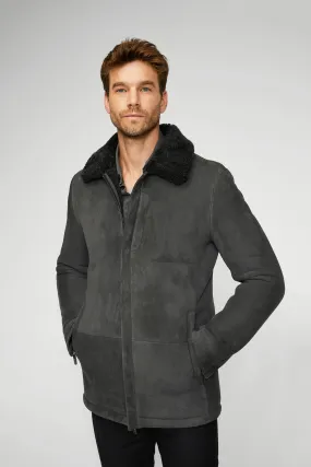 Joseph - Anthracite Shearling Coat