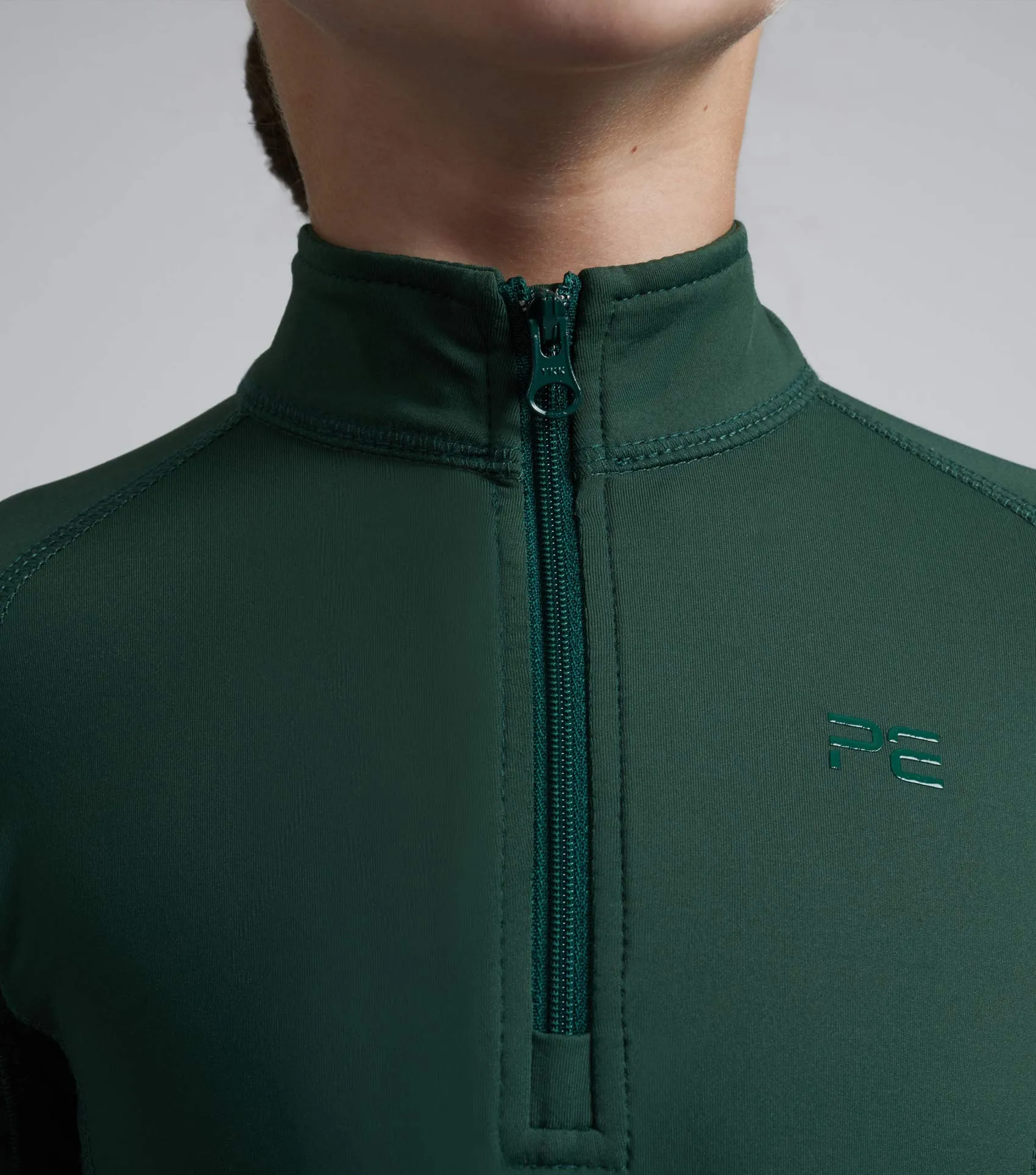 Junior Ombretta Technical Riding Top Green