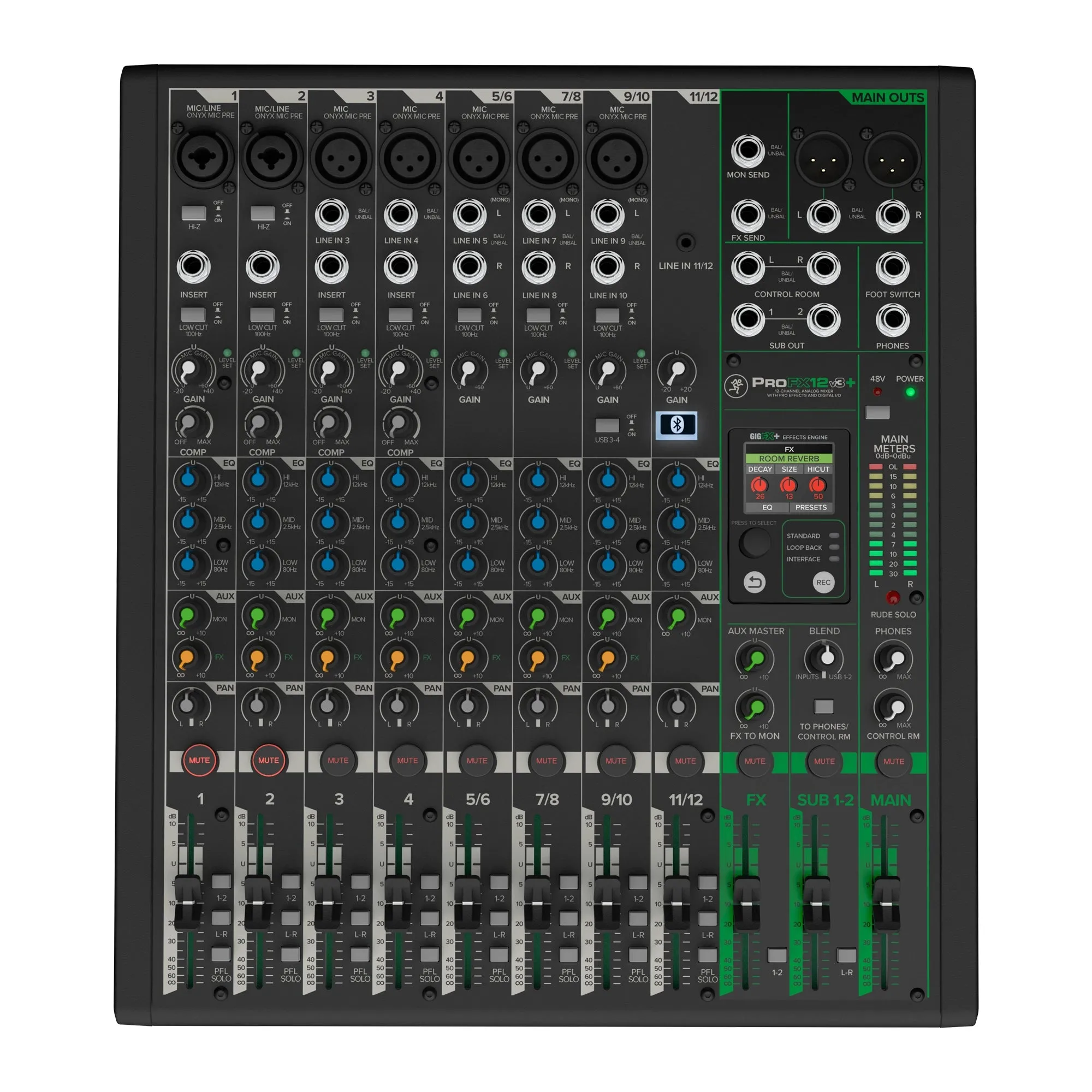 Mackie Profx12v3  12-Channel USB-C Mixer