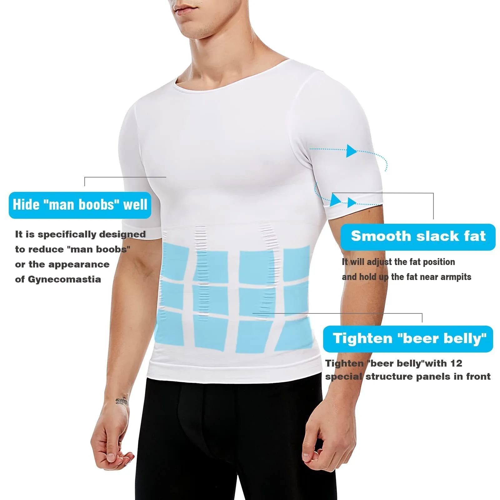 Men Compression Shirt Shapewear