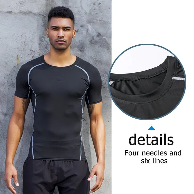 Mens Gym Tank Top - High-Quality Spandex Compression Sport Running Shirt