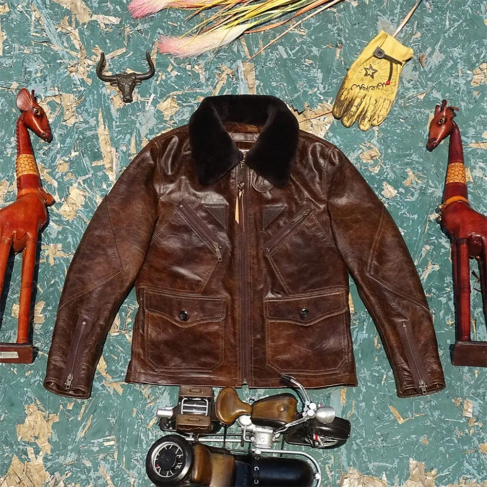 Men's Marshall Shearling Flight Leather Jacket