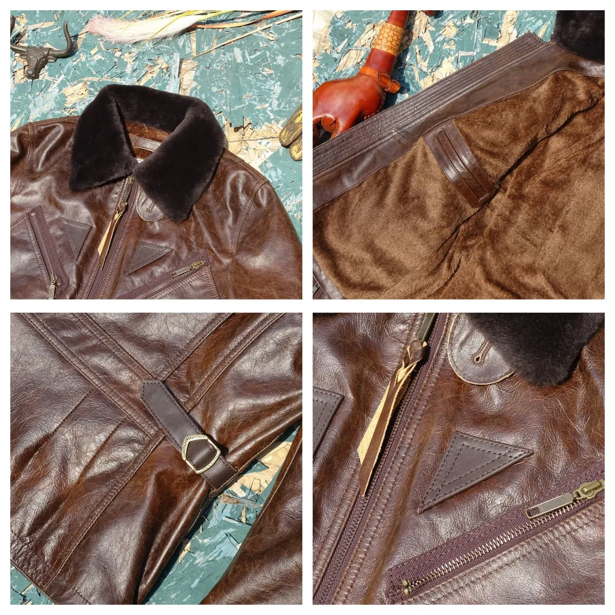 Men's Marshall Shearling Flight Leather Jacket