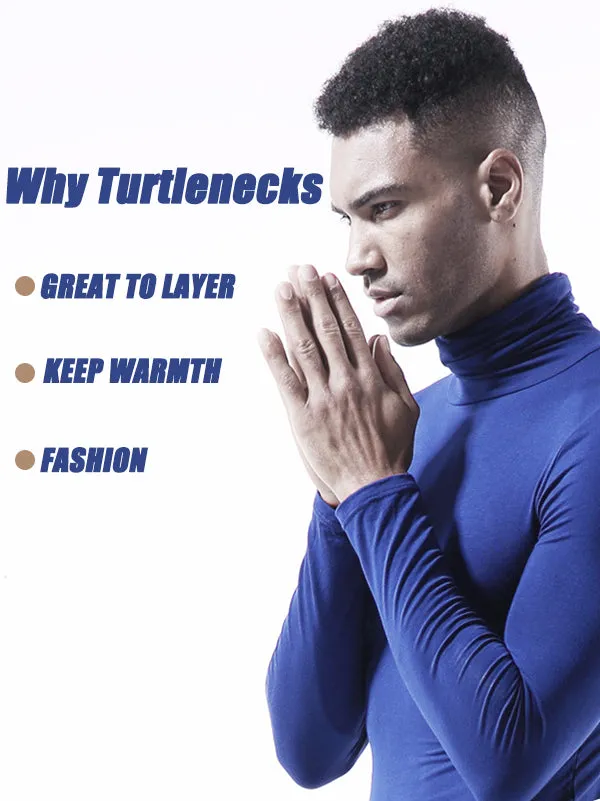 Men's Turtleneck Thermal Top Base Layer Shirts