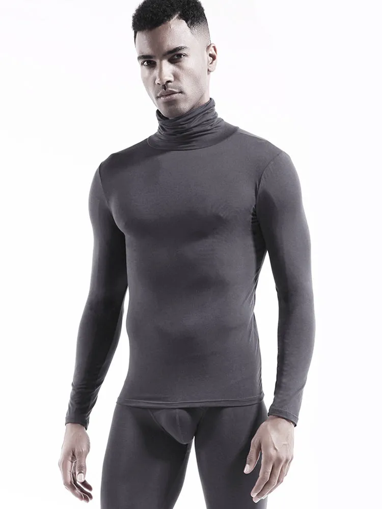 Men's Turtleneck Thermal Top Base Layer Shirts