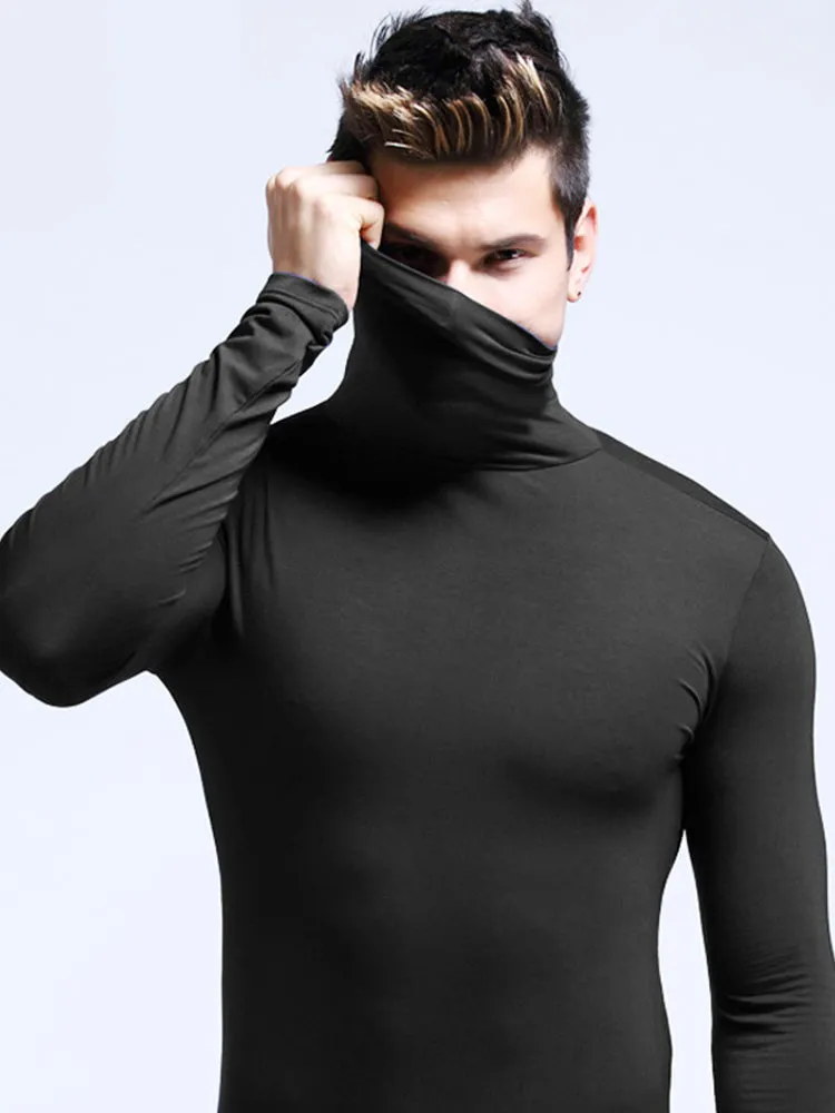 Men's Turtleneck Thermal Top Base Layer Shirts