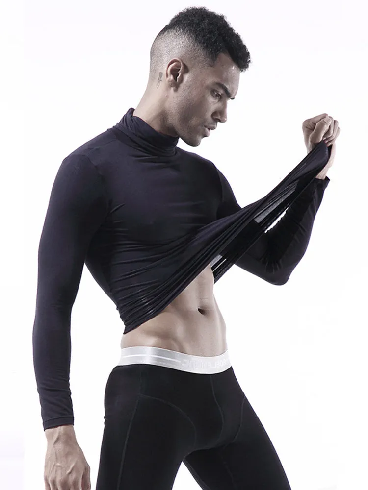 Men's Turtleneck Thermal Top Base Layer Shirts