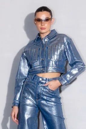 Metallic Trucker Jacket