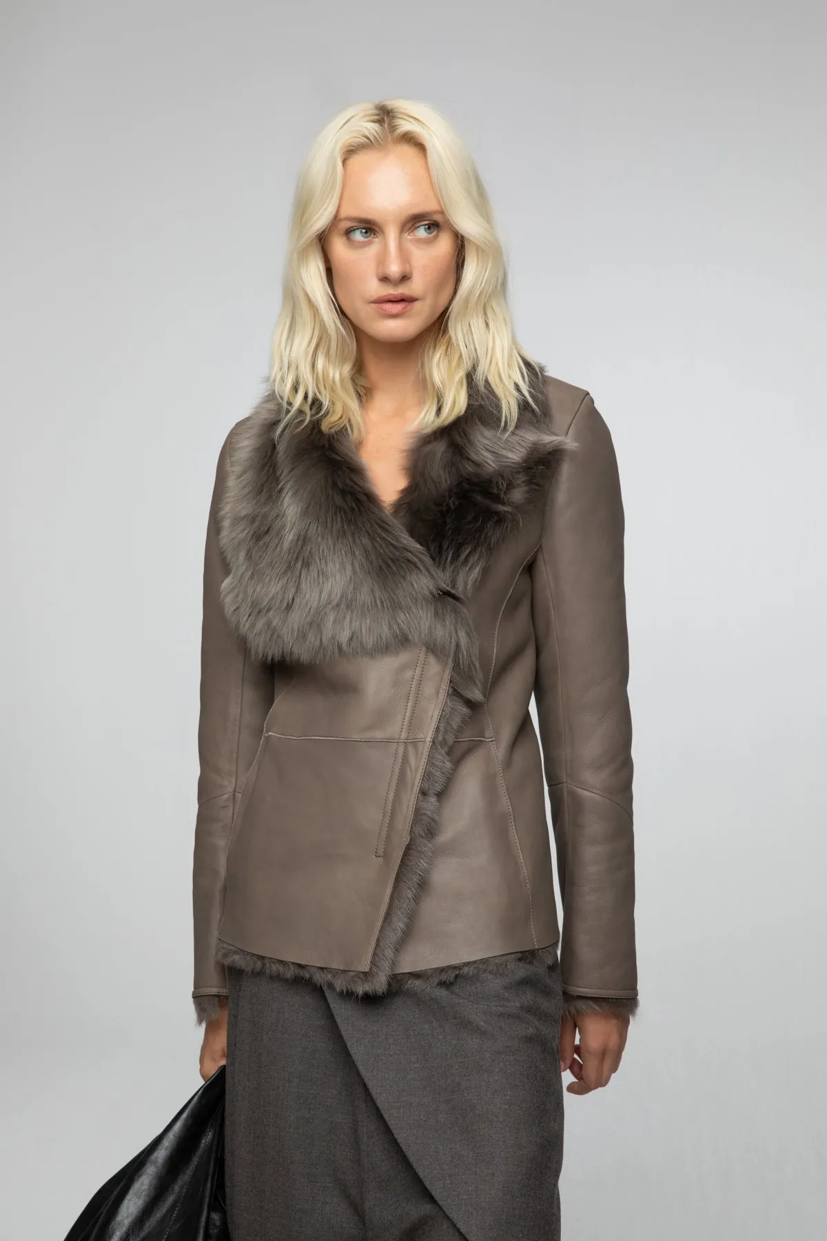 Nude Shearling Jacket