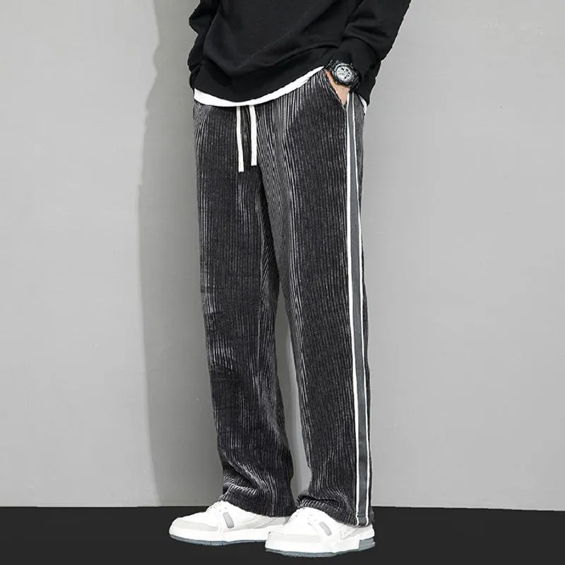 Plus Velvet Straight Corduroy Trendy Chenille Loose Fit Sweatpant