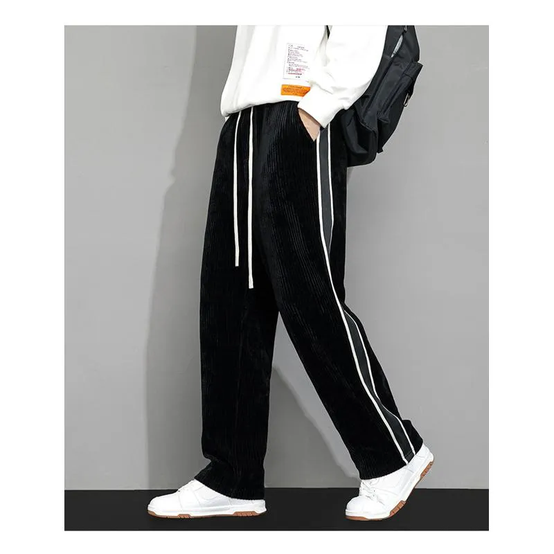 Plus Velvet Straight Corduroy Trendy Chenille Loose Fit Sweatpant