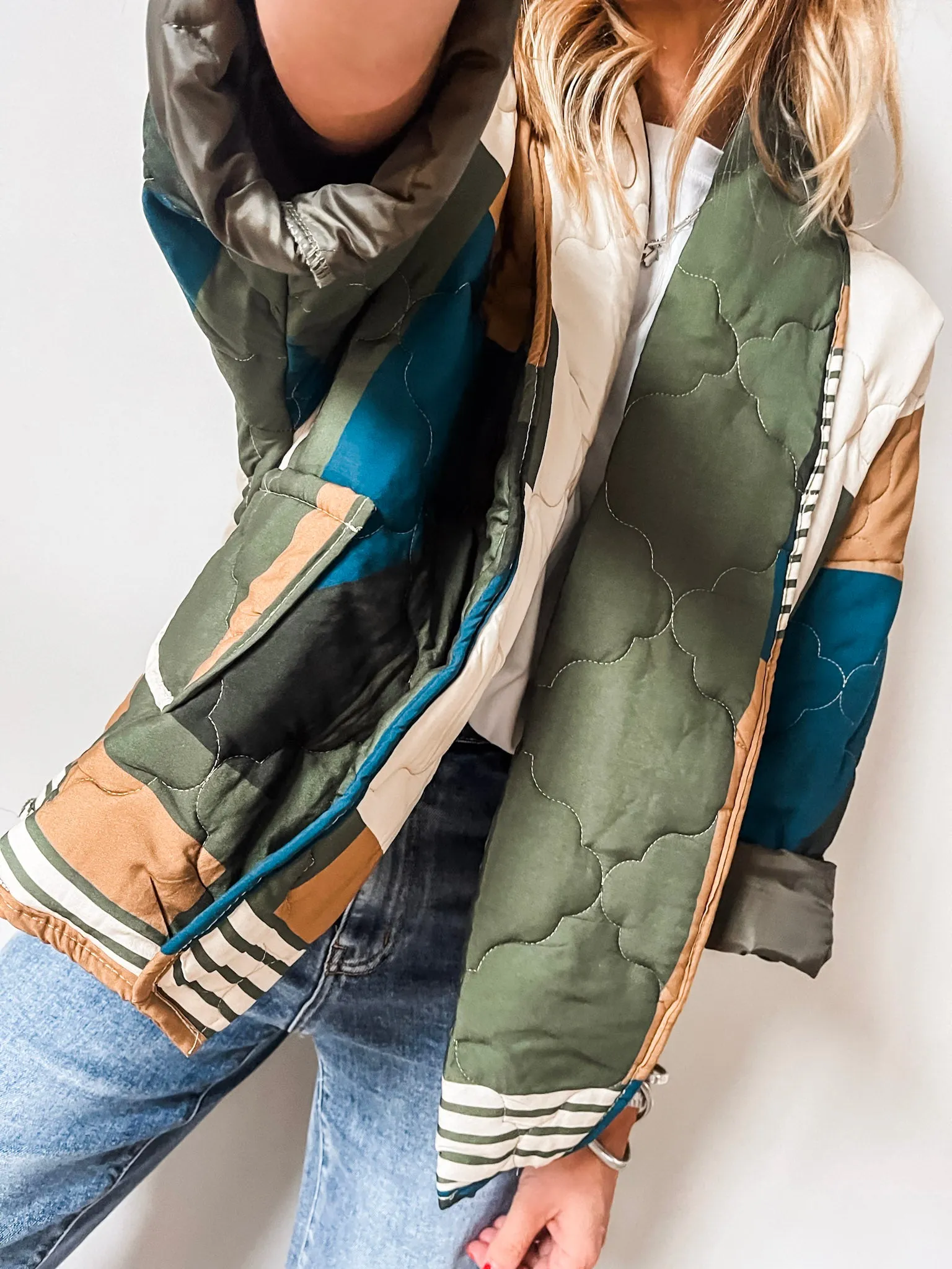 Printed Quilted Jacket