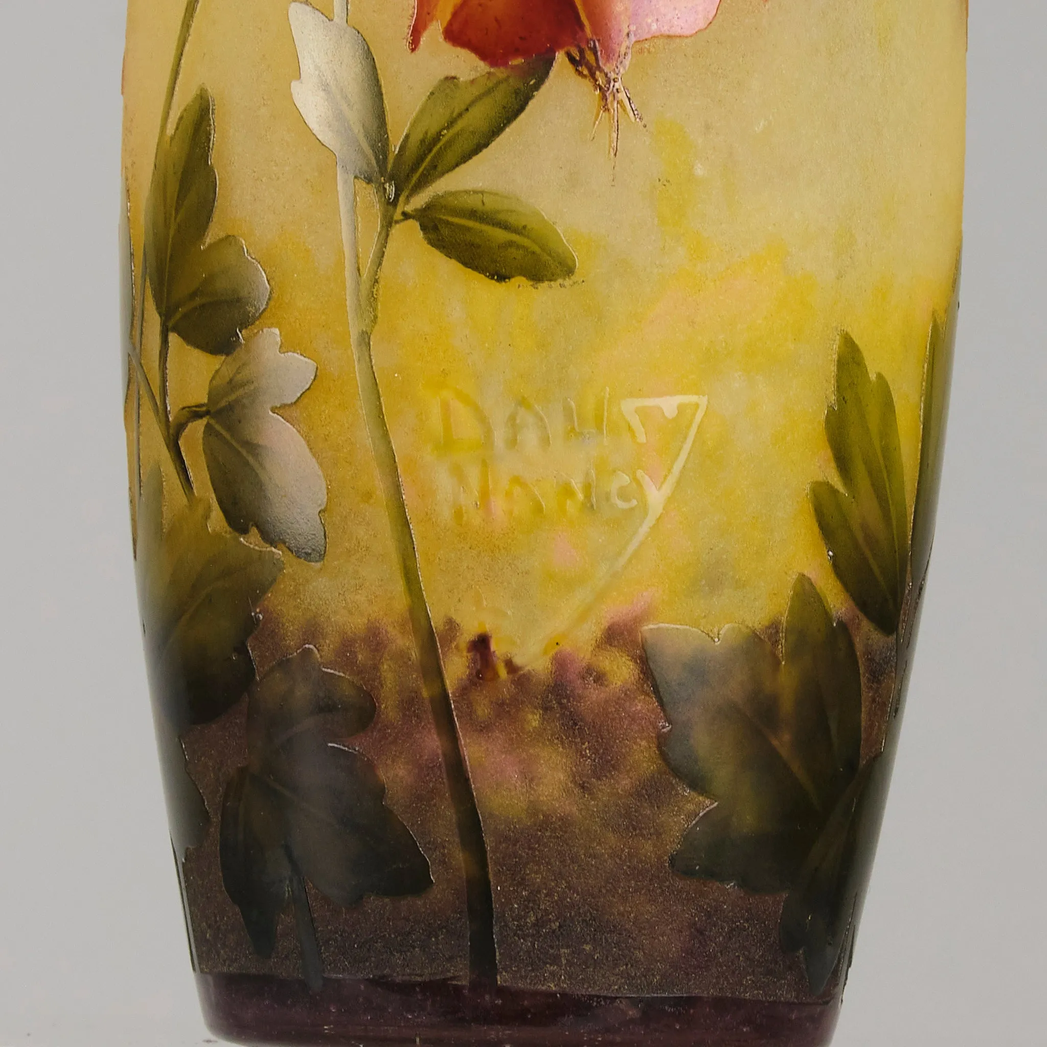 "Aquilegia Vase" by Daum Frères