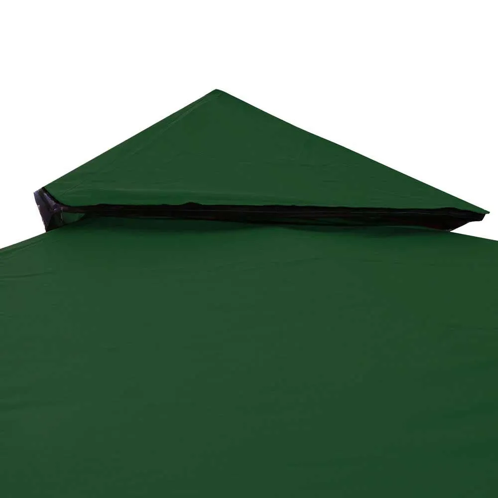 TheLAShop 10x10 ft Dual-tier Gazebo Canopy Replacement Top