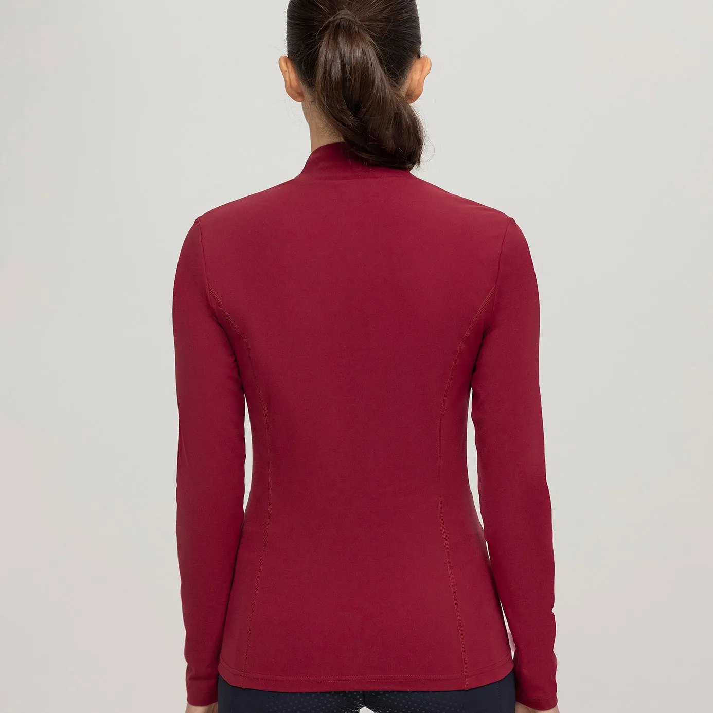 Tommy Hilfiger Virginia High Neck Base Layer - Rouge