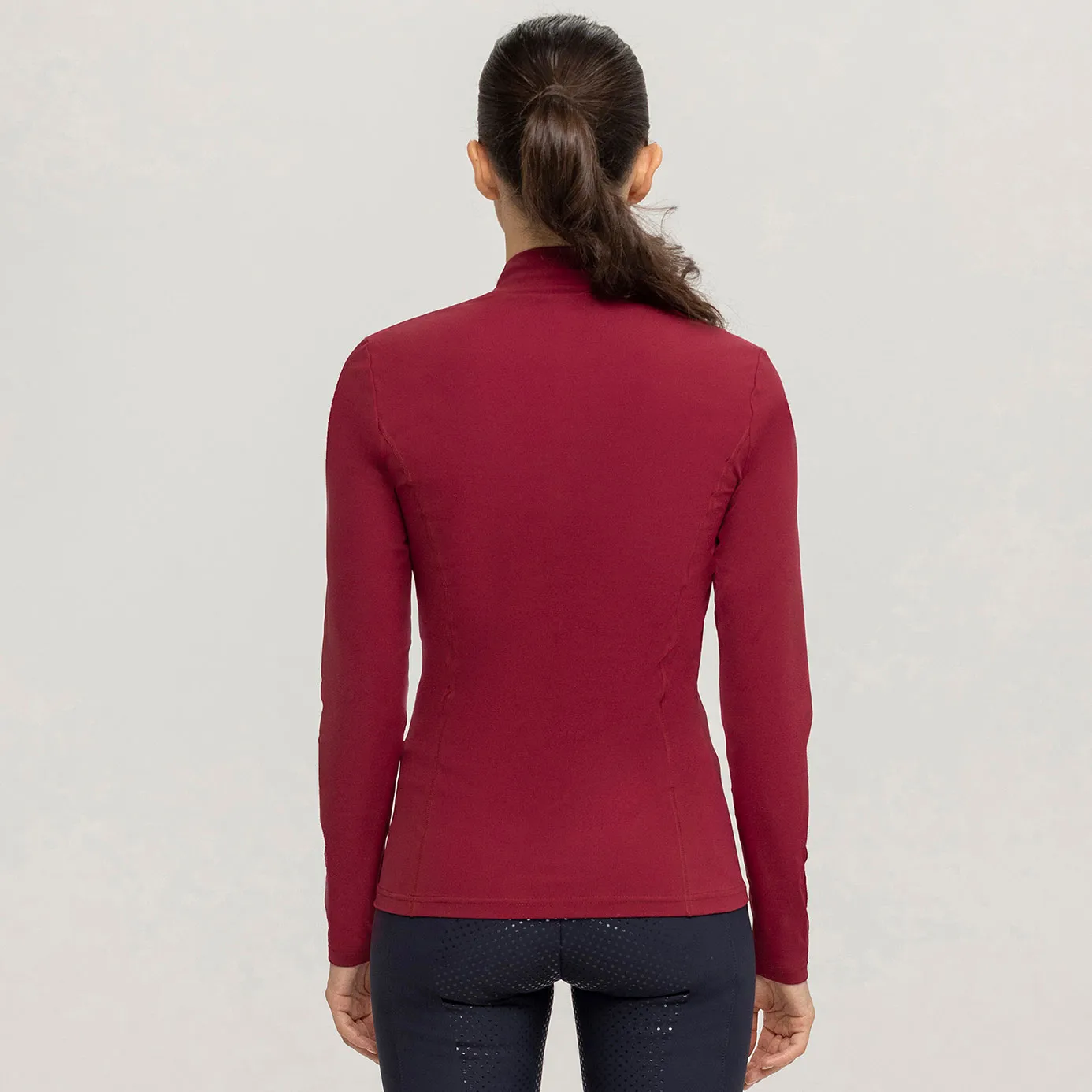 Tommy Hilfiger Virginia High Neck Base Layer - Rouge