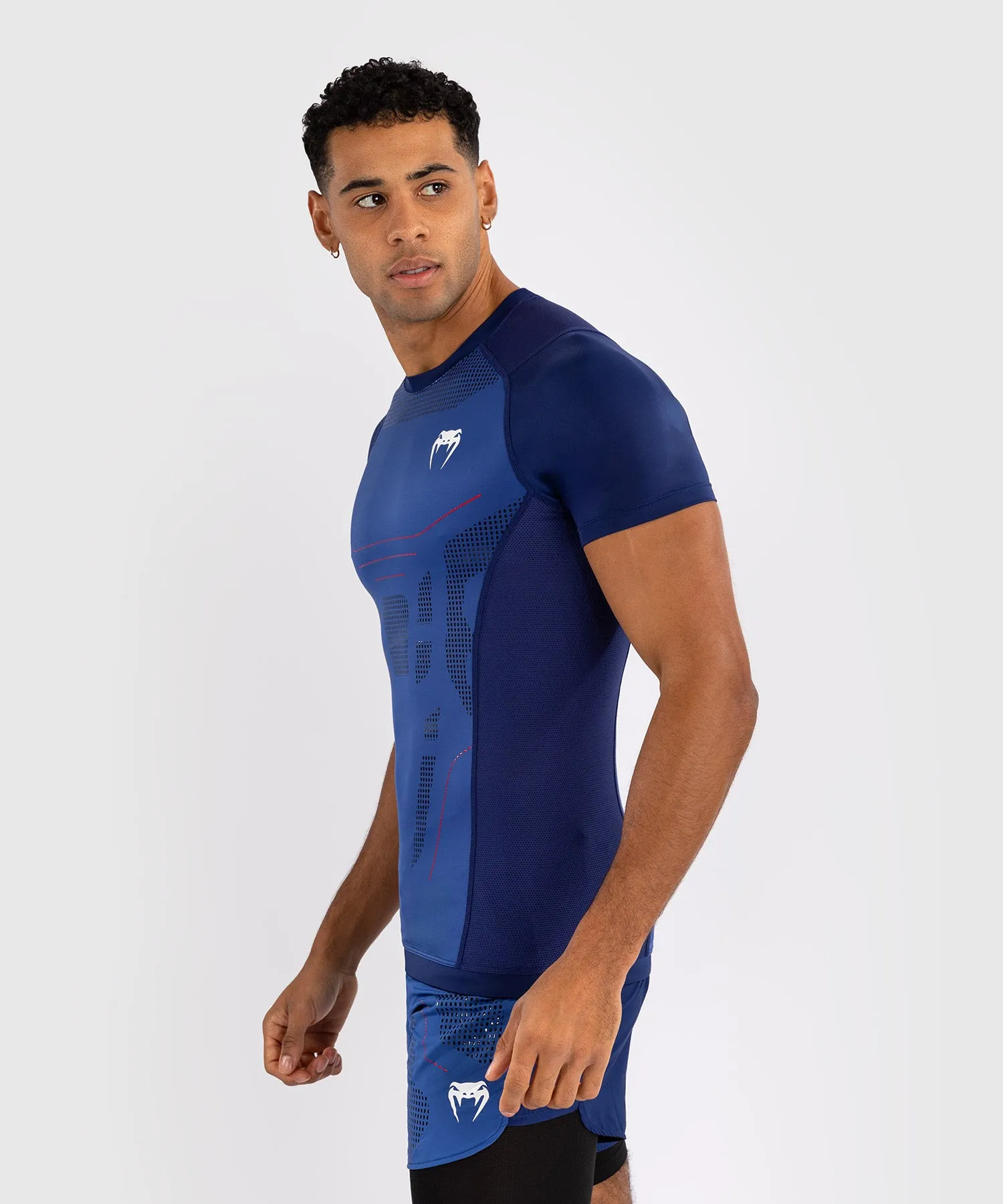 Venum Technical 3.0 Short Sleeve Rashguard - Night Blue