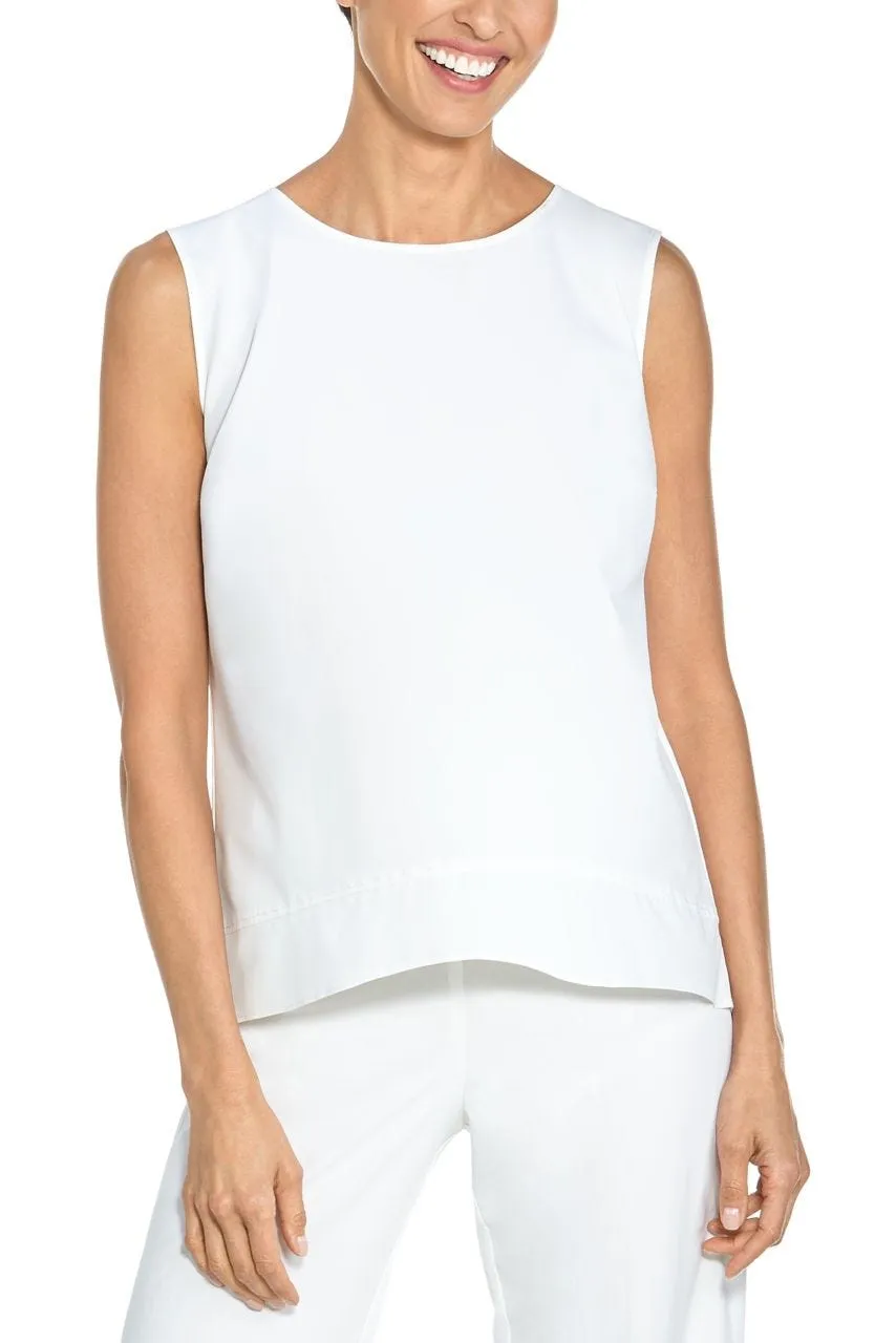 Women's St. Tropez Swing Tank Top  |  White