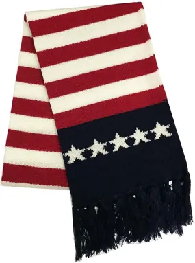 Z AIM- American Flag Acrylic Knit Scarf,  Style#6697